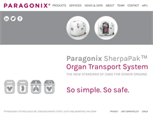 Tablet Screenshot of paragonixtechnologies.com